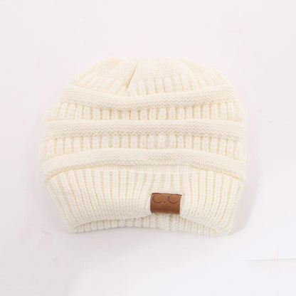 Soft Knit Ponytail Hat