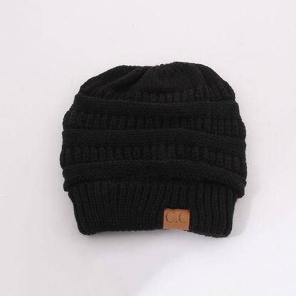 Soft Knit Ponytail Hat