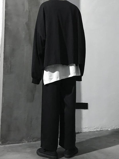 Fashion Solid Wide Leg Pants
