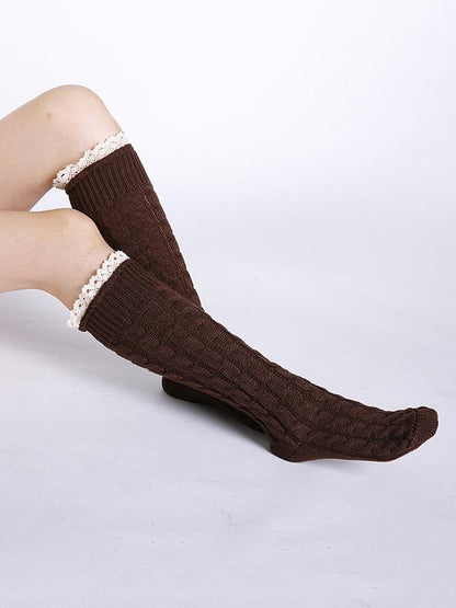 Knitting Over Knee-high 5 Colors Stocking