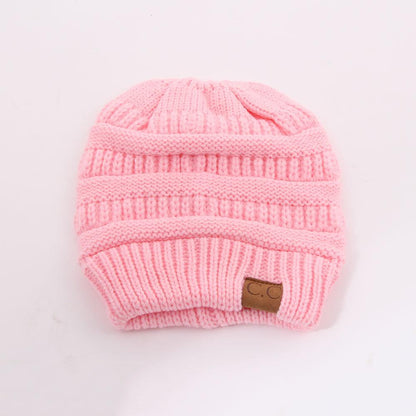 Soft Knit Ponytail Hat