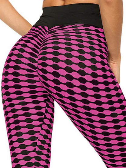 Striped High Waist Sports Leggings