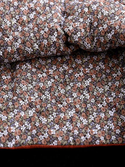 Vintage Slanting Buckle Long Cotton Coat