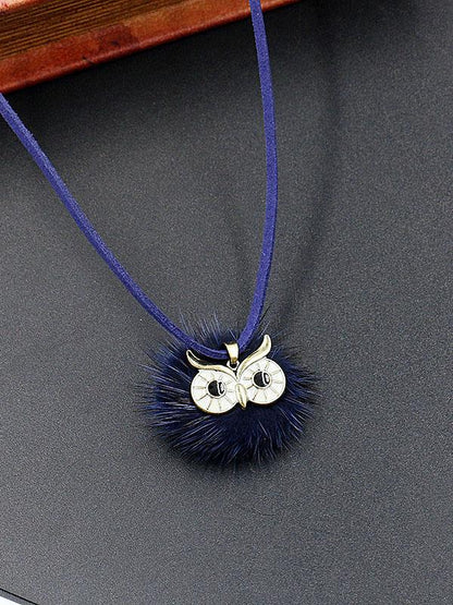 Cute 6 Colors Bohemia Owl Necklaces Accessories