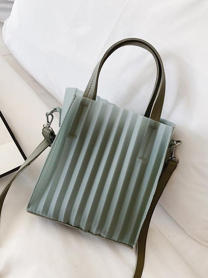 Silica Gel Solid One-shoulder Crossbody Bag