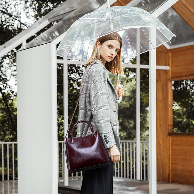 handbag single shoulder bag leather