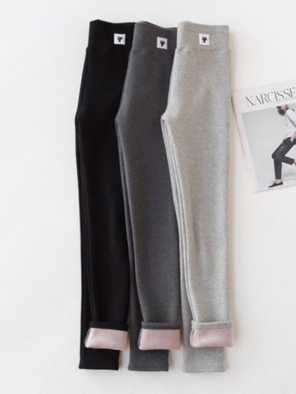 Pure Color Warm Leggings