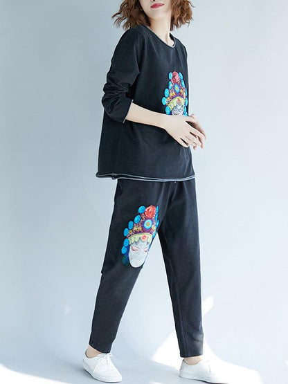 CASUAL PRINTED COMFORTABLE SUITS