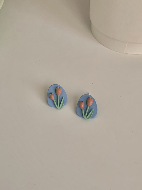 Original Tulip Geometry Earrings Accessories