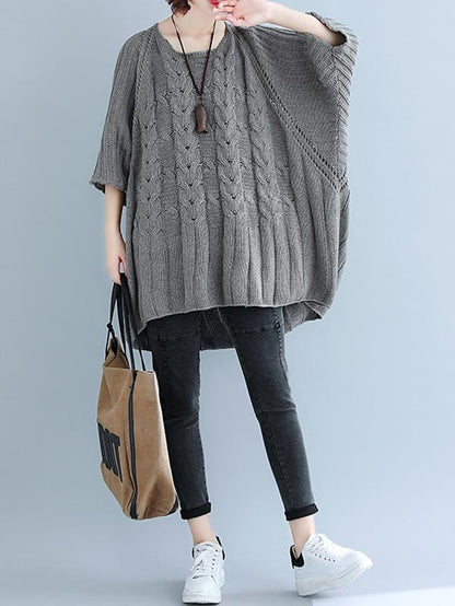 Casual Batwing Knitting Sweater