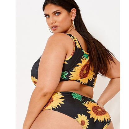 Fat woman prints sub-system rope fat bikini BIKINI SWIMSUIT