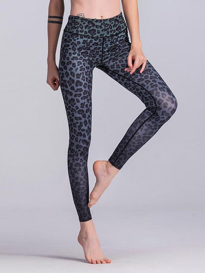 Leopard Printed Wrap Yoga Leggings
