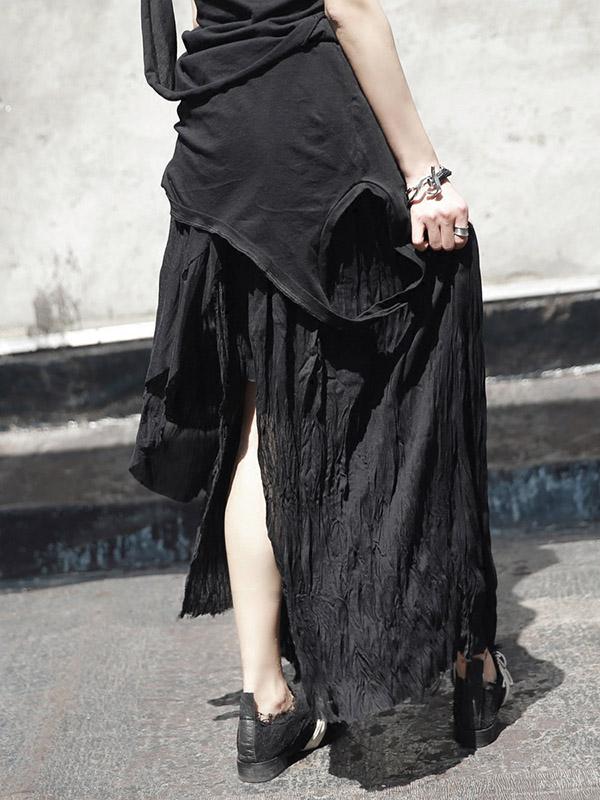 Ruffled Bandage Cropped Skirt Bottom