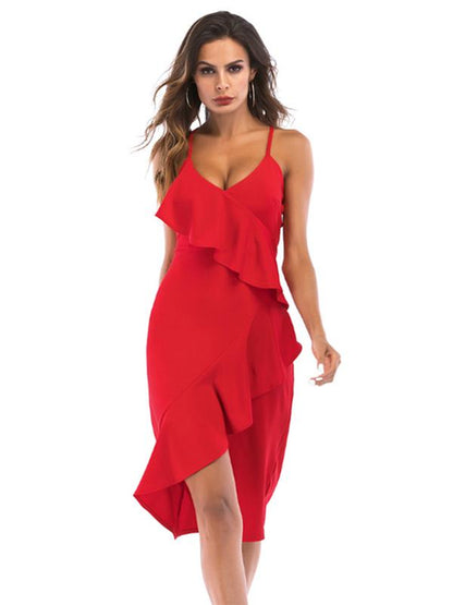 Sexy Irregular Slip Dress