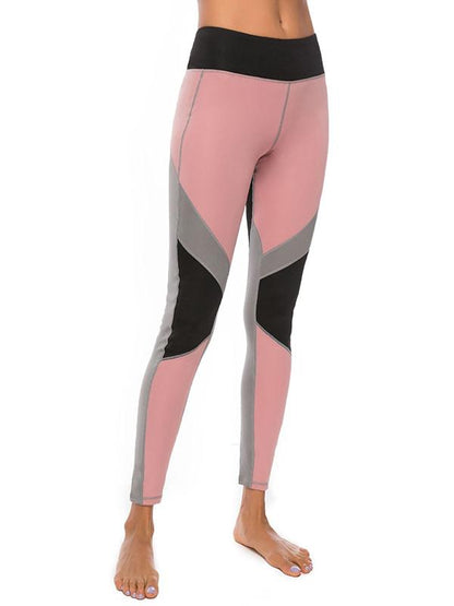 Color-Block Wide Waistband Leggings