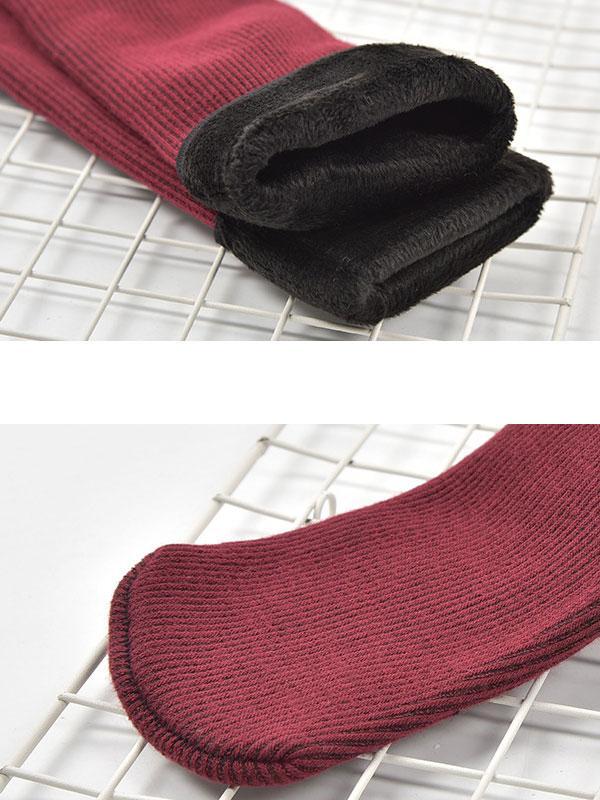 Cotton Wool Casual Keep Warm Bright Silk Women Socks