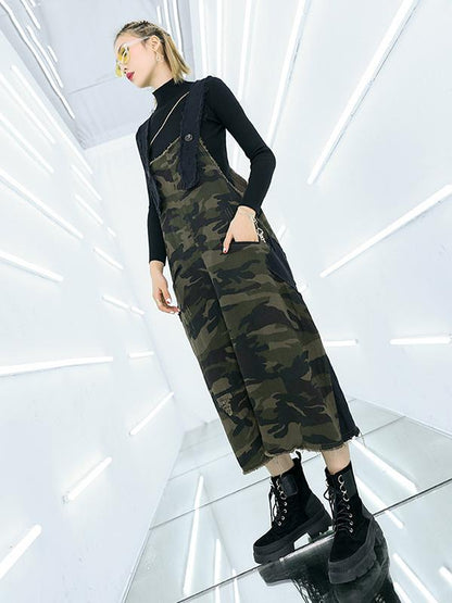 Camouflage Loose Casual Dress