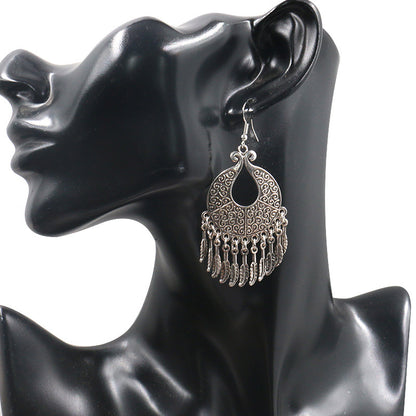 Earrings creative leaves Tassel Earring