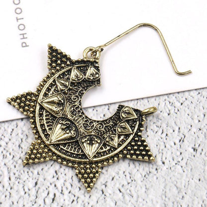 Delicate earrings creative retro geometric earrings