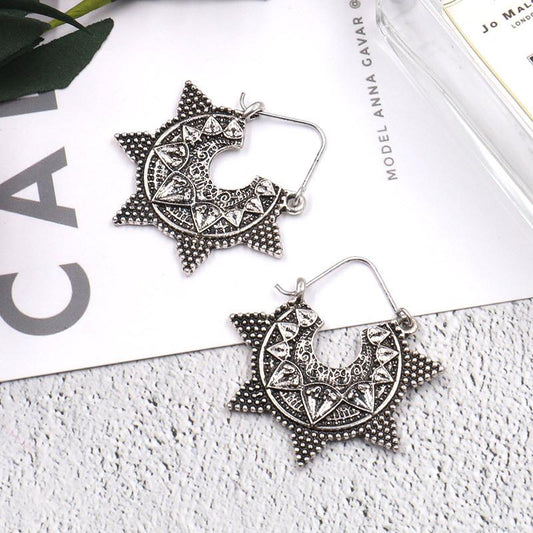 Delicate earrings creative retro geometric earrings