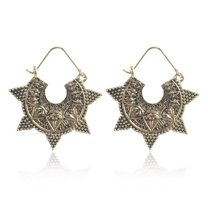 Delicate earrings creative retro geometric earrings