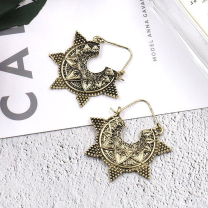 Delicate earrings creative retro geometric earrings