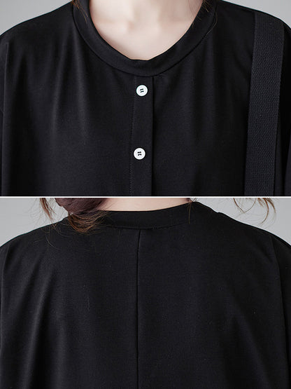 Casual Irregular Split-Joint Shirt Dress
