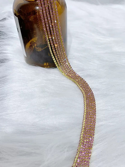 Urban Multi-Colored Rhinestone Tasseled Hair Clips