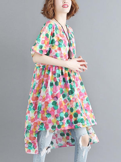 Loose Colorful Long T-shirt