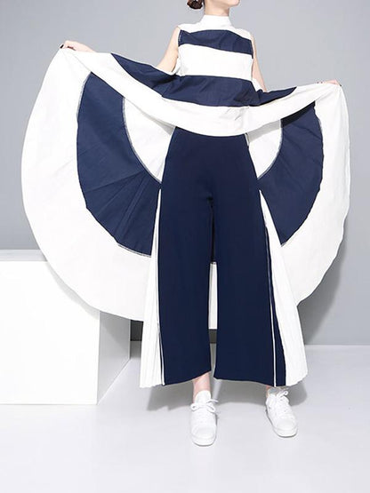 Chiffon Split-joint Wide-leg Pants