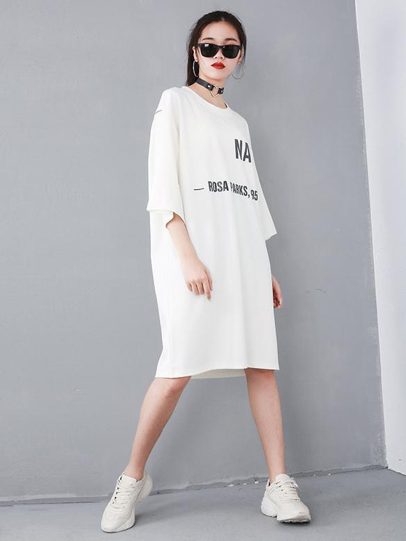 Printed Loose Plus Size Fashion T-shirt Top