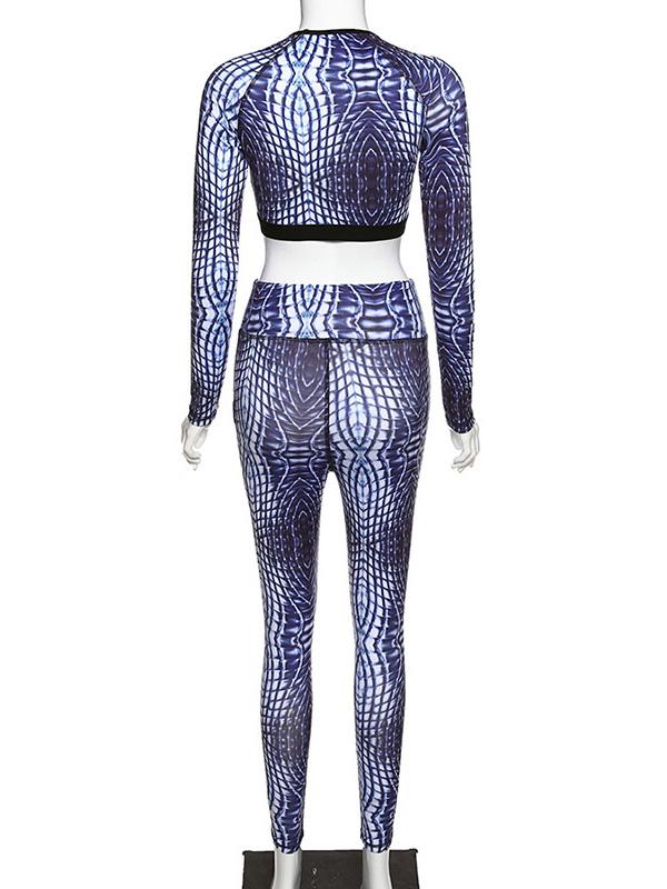 Sexy Printed Breathable Yoga Suits