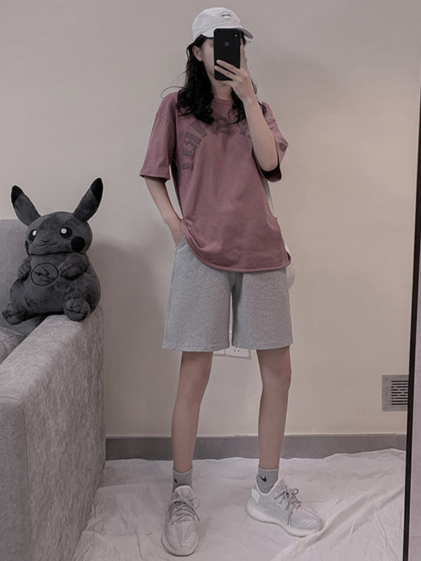 Casual Solid Color Column Wide Leg Shorts