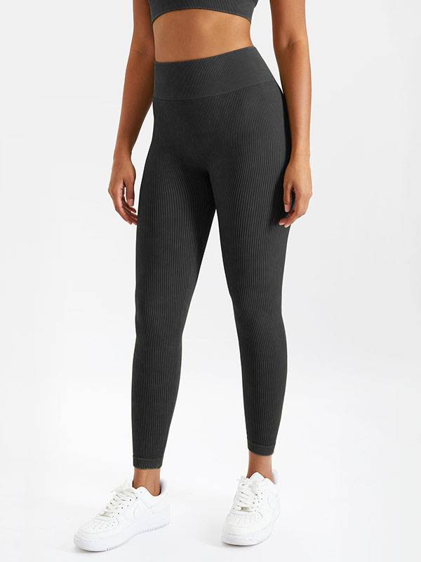 4 Colors Seamless Breathable High Waisted Sports Yoga Leggings