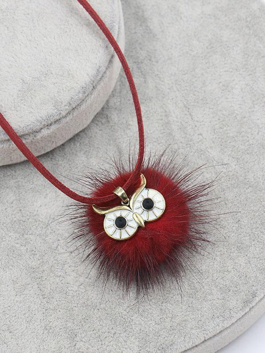 Cute 6 Colors Bohemia Owl Necklaces Accessories