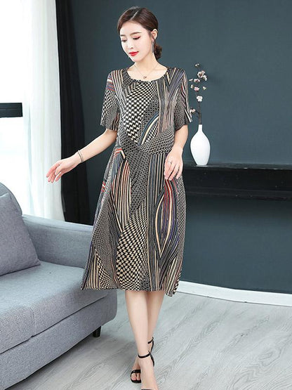 Loose Short Sleeves Dress
