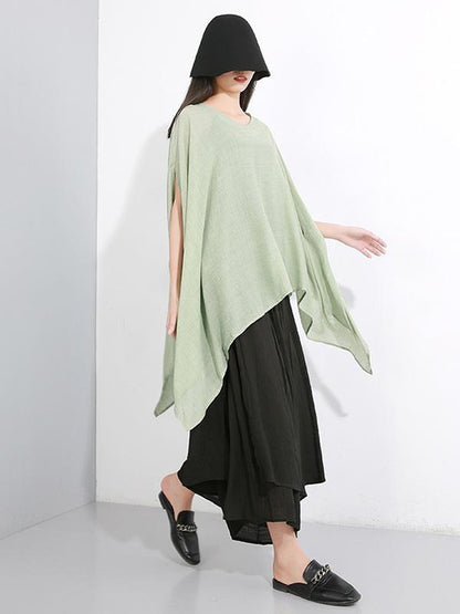 Loose Oversize Batwing Sleeves Shirt
