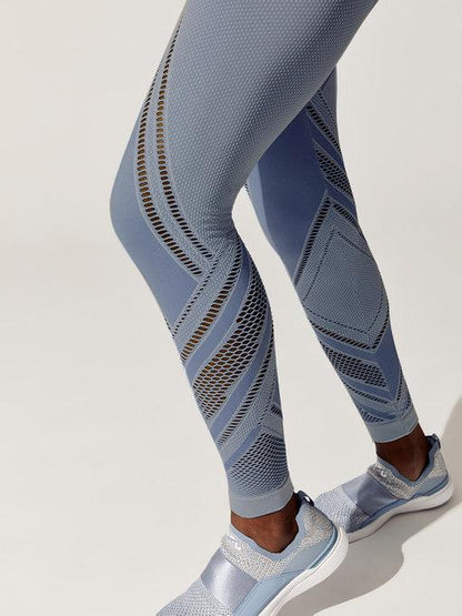 Perforated Seamless Yoga Leggings