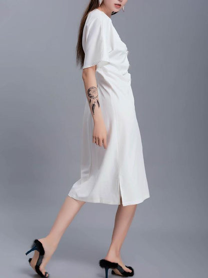 Normcore Beaded Ruffled Elegant Dress