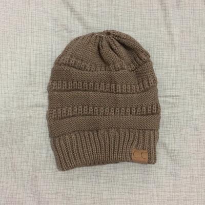 Soft Knit Ponytail Hat