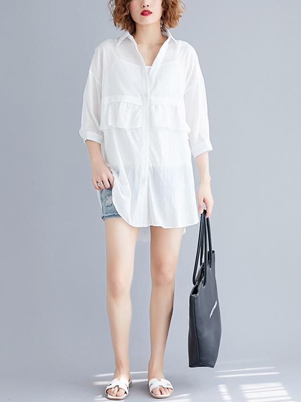 Loose Stringy Selvedge Light Blouse Shirt