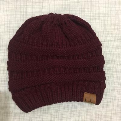 Soft Knit Ponytail Hat