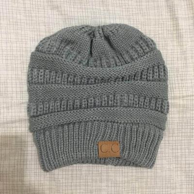Soft Knit Ponytail Hat