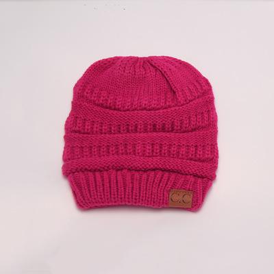 Soft Knit Ponytail Hat