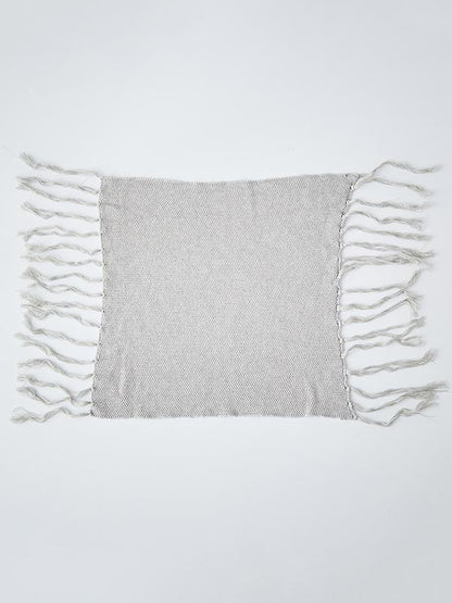 Full Cotton Solid Tasseled Napkin Mat