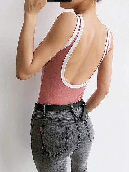 Sexy Backless Cotton Vest