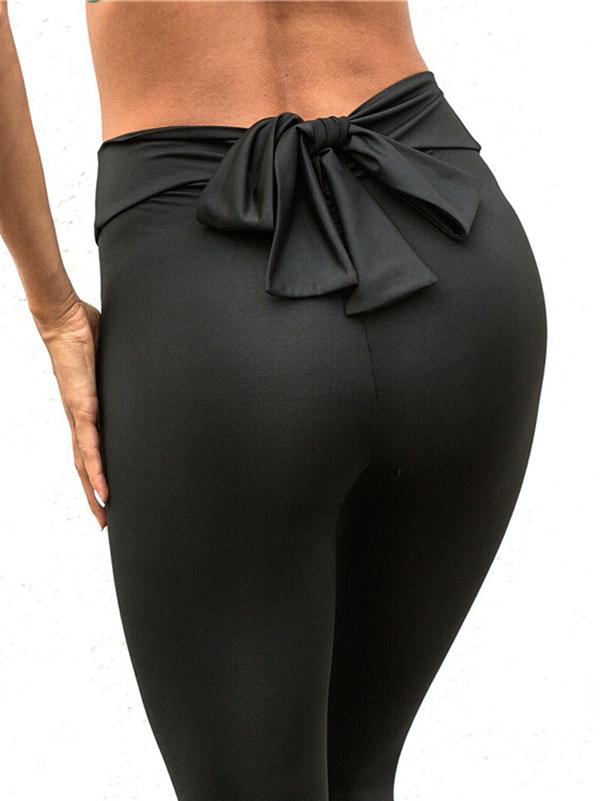 Bow-embellished Leggings