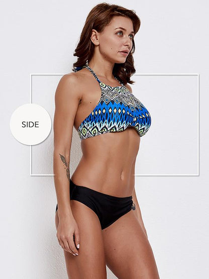 High Waisted Solid Bottom Bikinis Swimwear