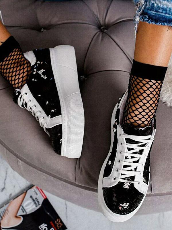 Multi-Colored Platform Shoes