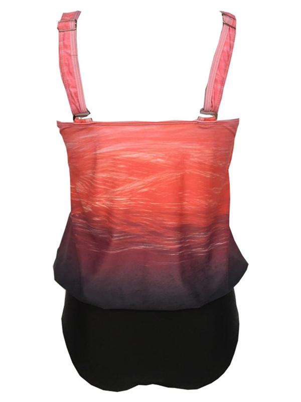 Gradient Plus Size Tankinis Swimwear